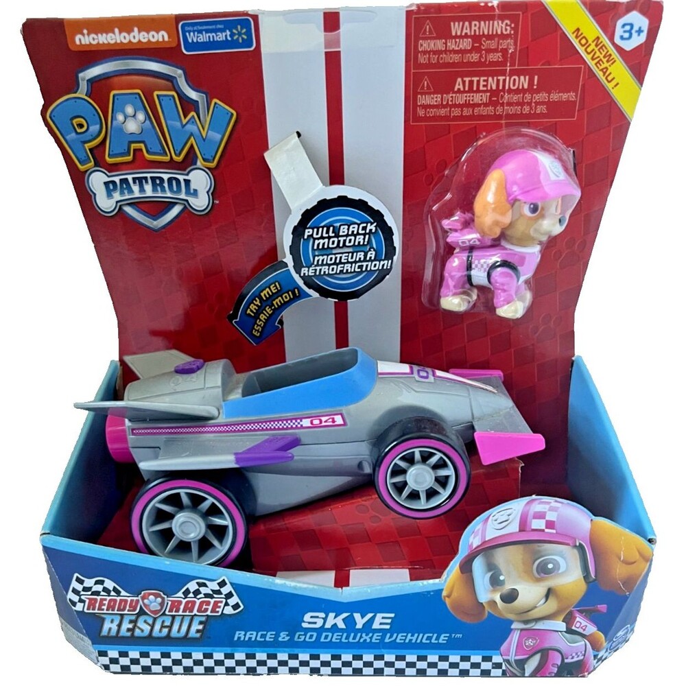 PAW PATROL READY RACE RESCUE CHASE RACE & GO DELUXE VEHICLE Brand New!